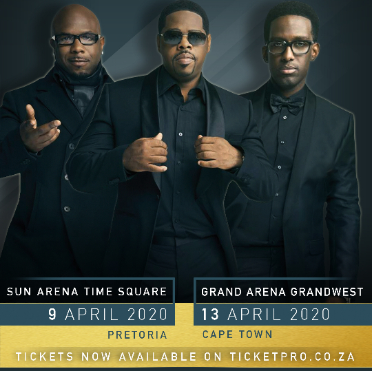 BOYZ II MEN HEADING TO SOUTH AFRICA THIS APRIL